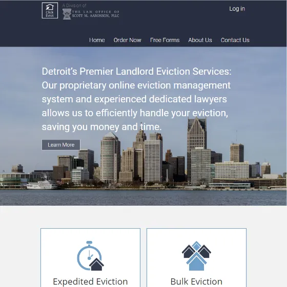 ClickEvict web site
