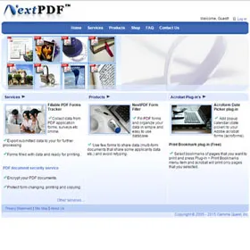 NextPDF web site